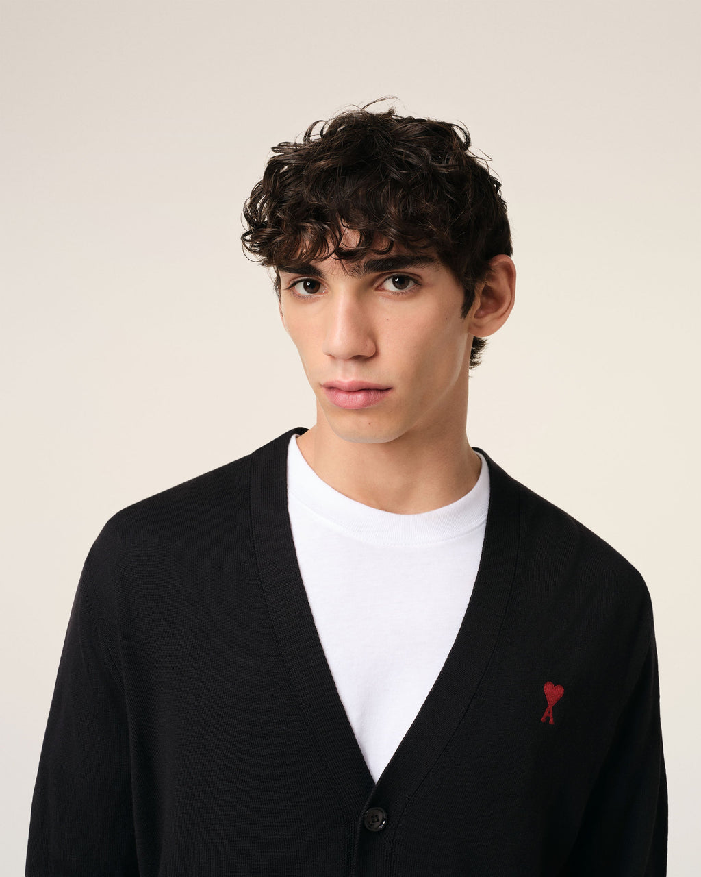 Cardigan Noir Ami de Coeur En Laine
