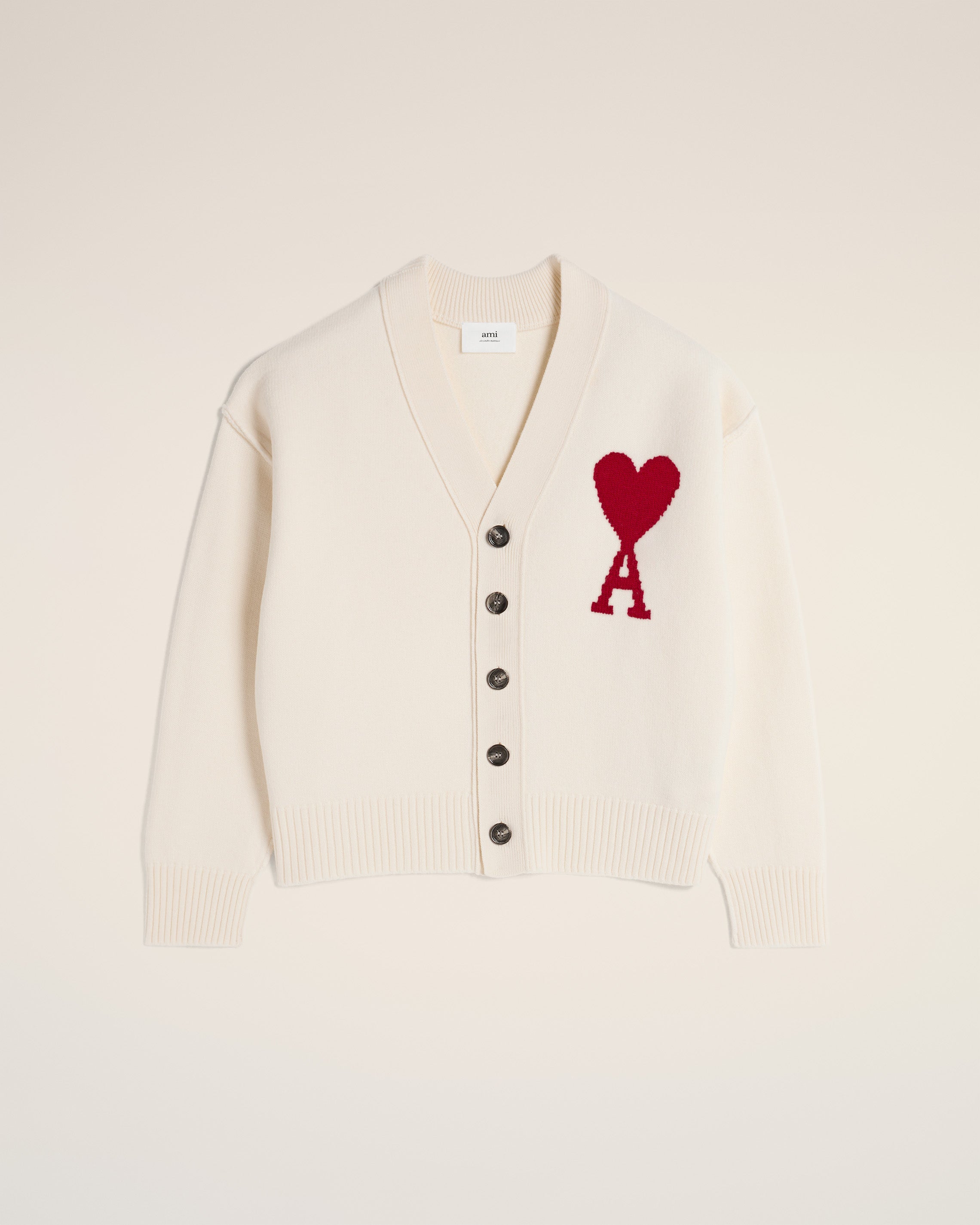 Cardigan Blanc Ami de Coeur En Laine