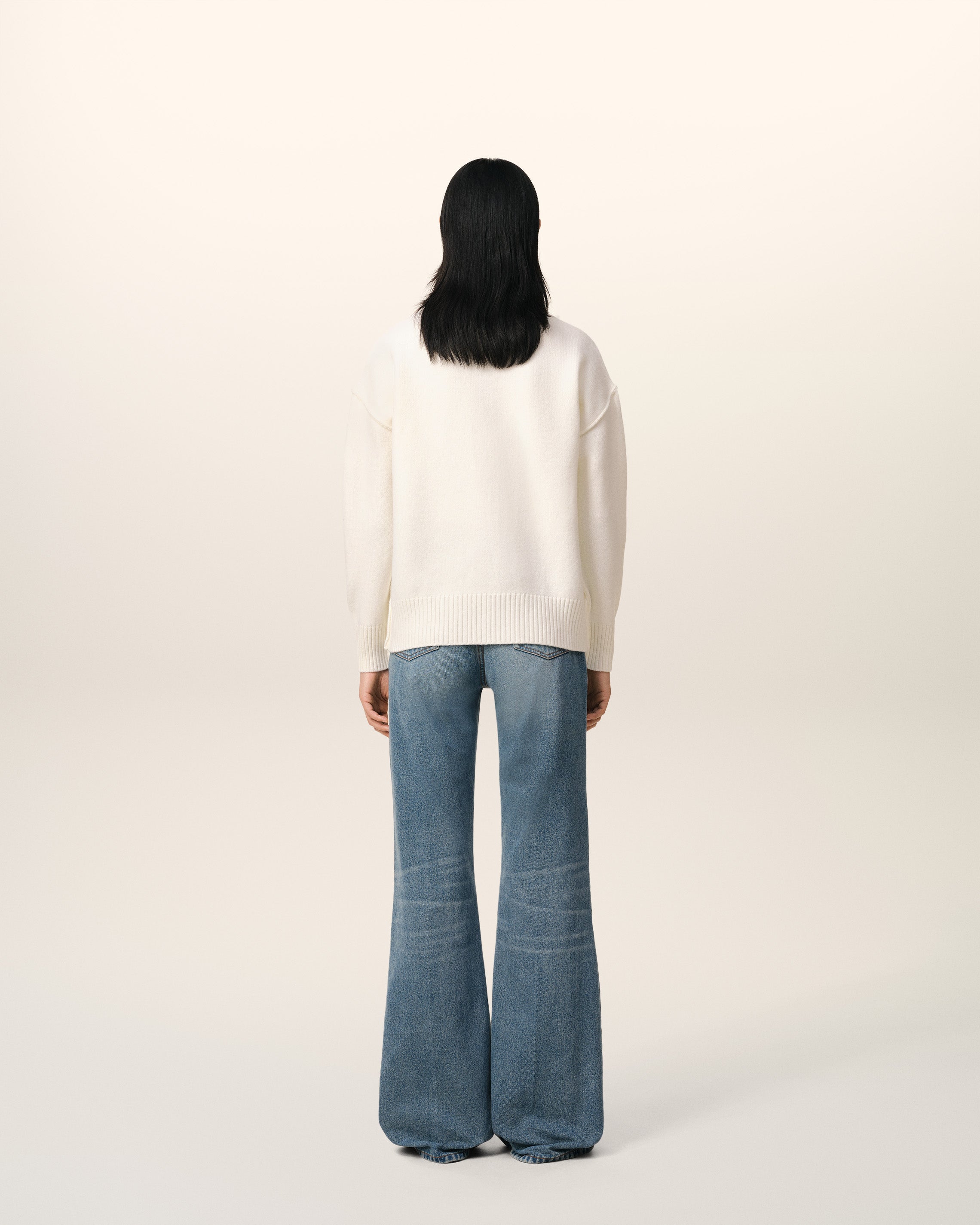 Cardigan Blanc Ami de Coeur En Laine