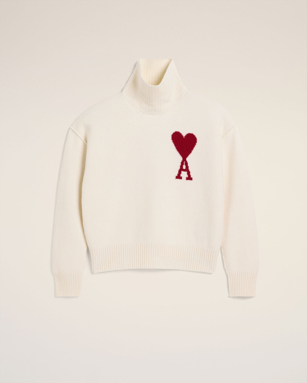 Pull Blanc Ami de Coeur En Laine