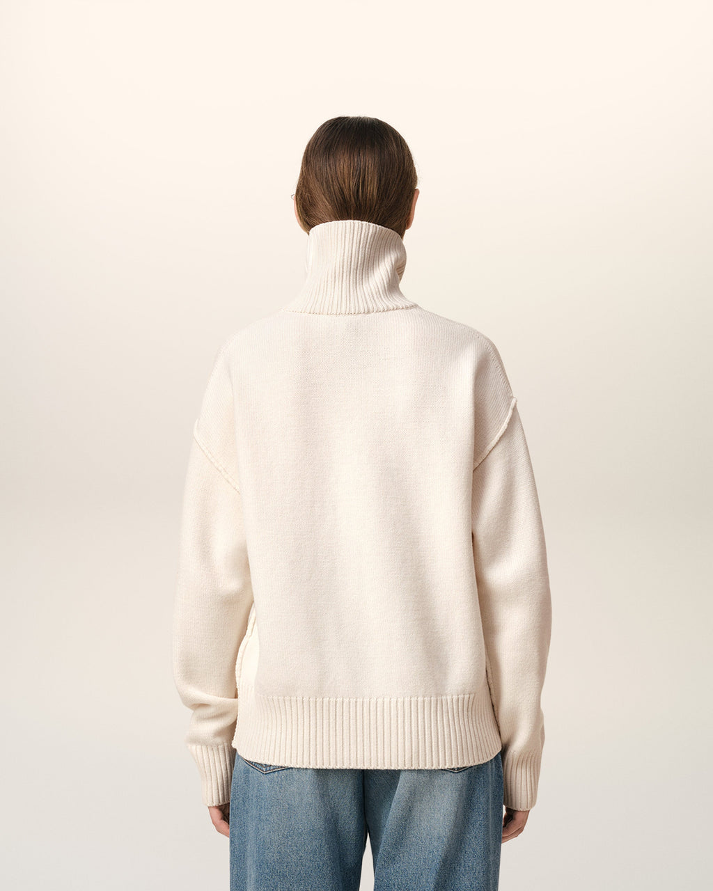 Pull Blanc Ami de Coeur En Laine