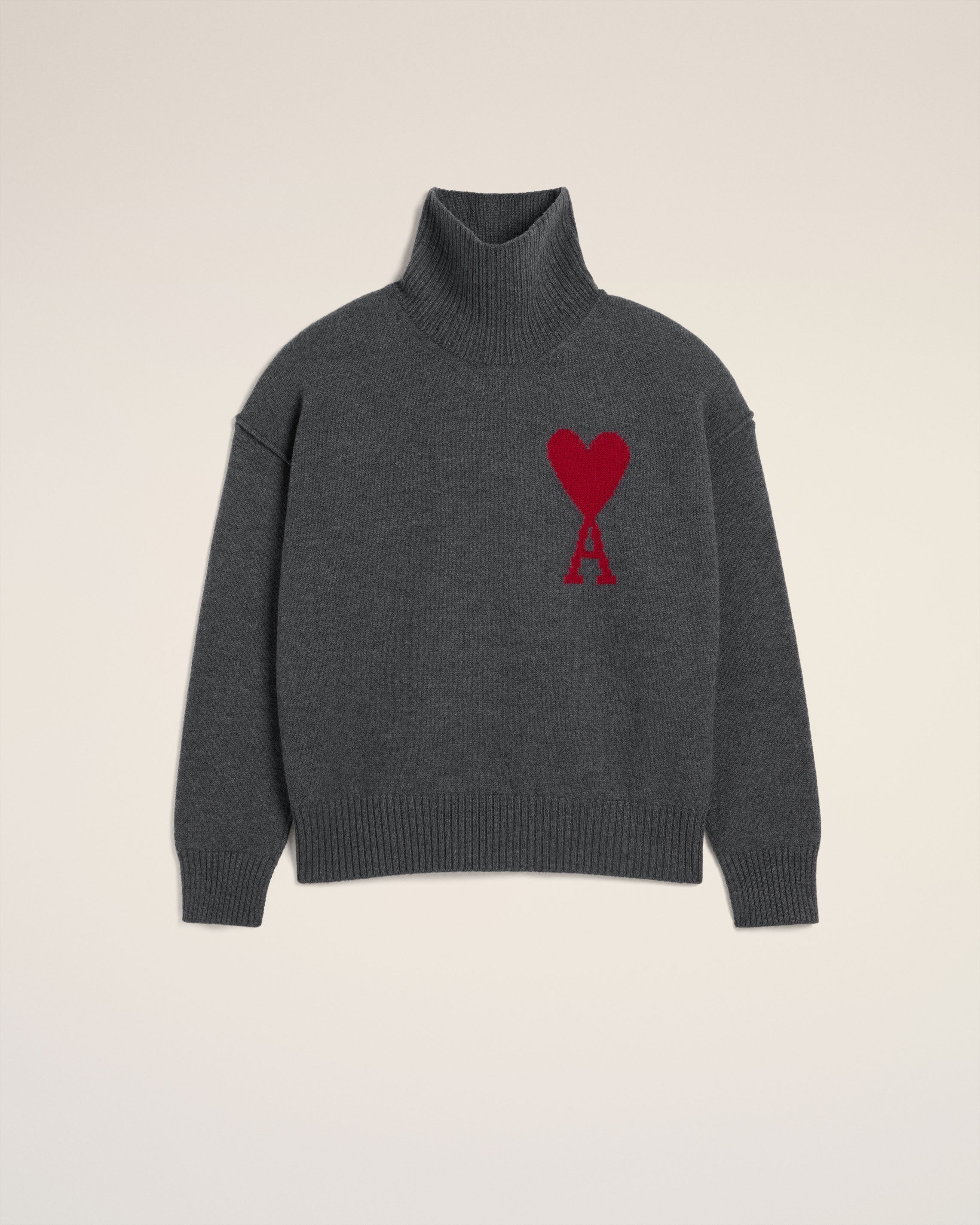 Pull Gris Ami de Coeur En Laine