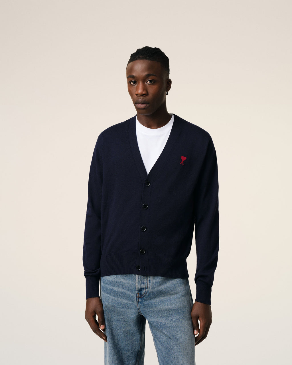 Cardigan Avec Broderie Ami de Coeur