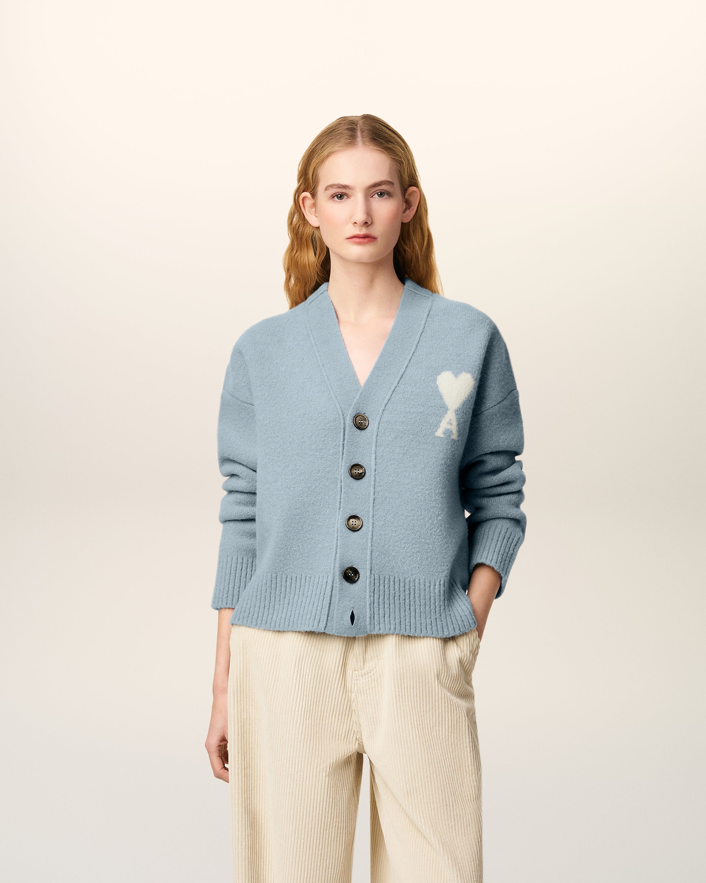 Cardigan Bleu Ami De Coeur En Alpaga