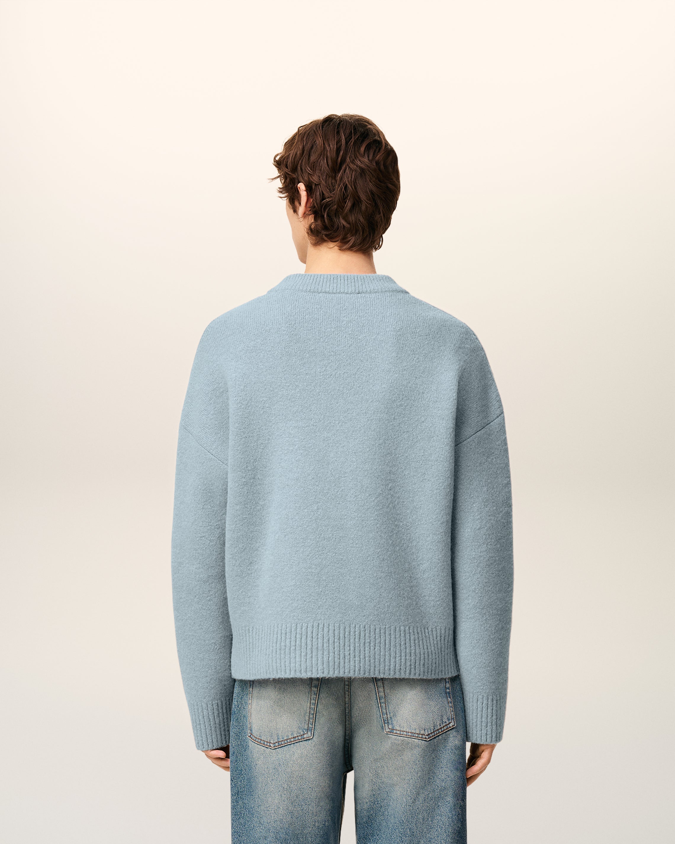 Cardigan Bleu Ami De Coeur En Alpaga