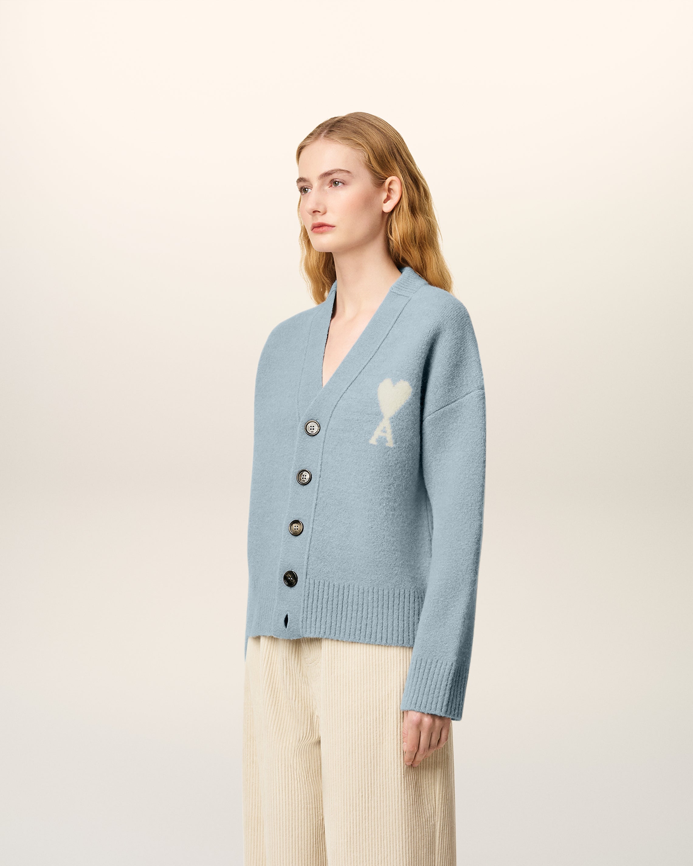 Cardigan Bleu Ami De Coeur En Alpaga