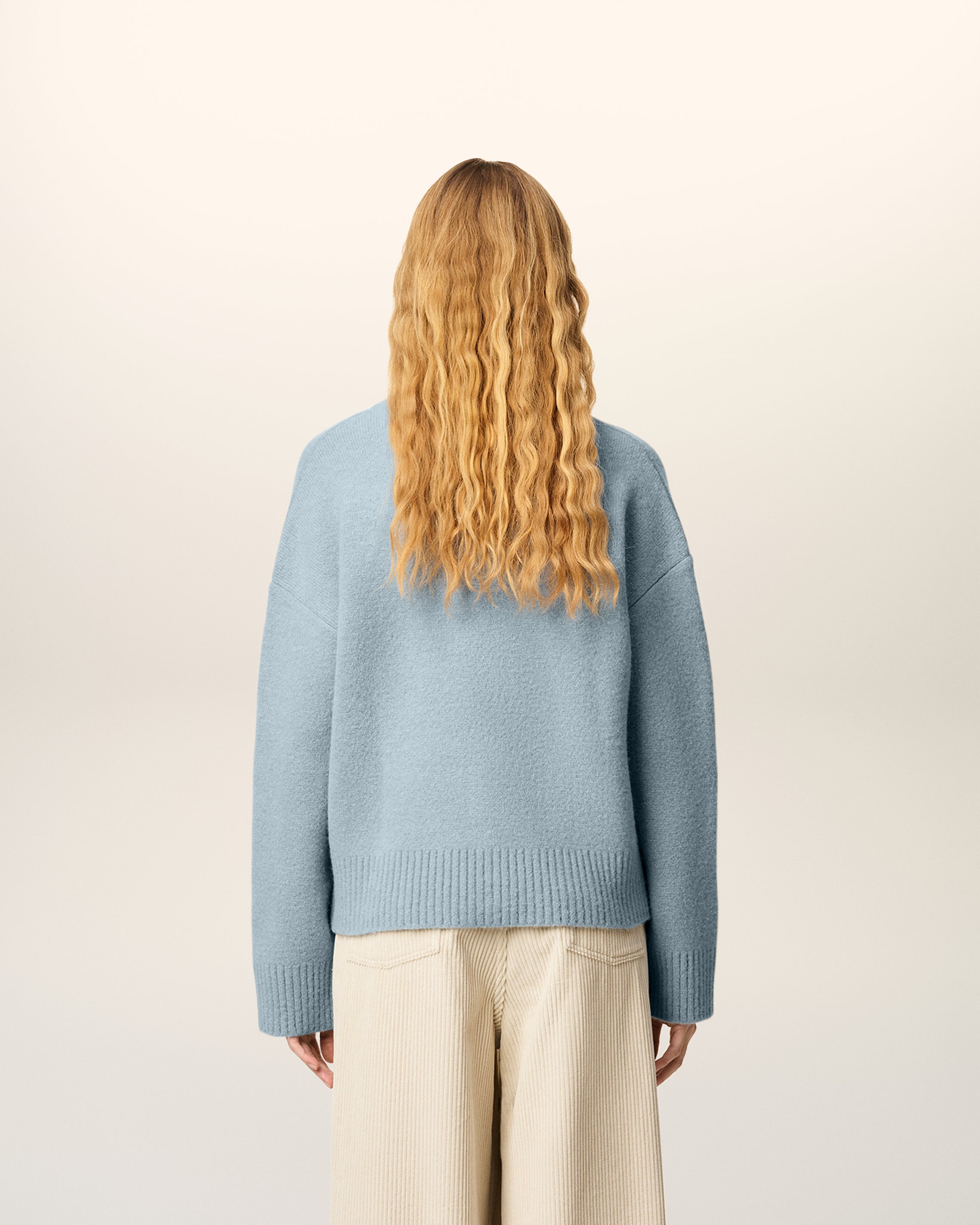 Cardigan Bleu Ami De Coeur En Alpaga