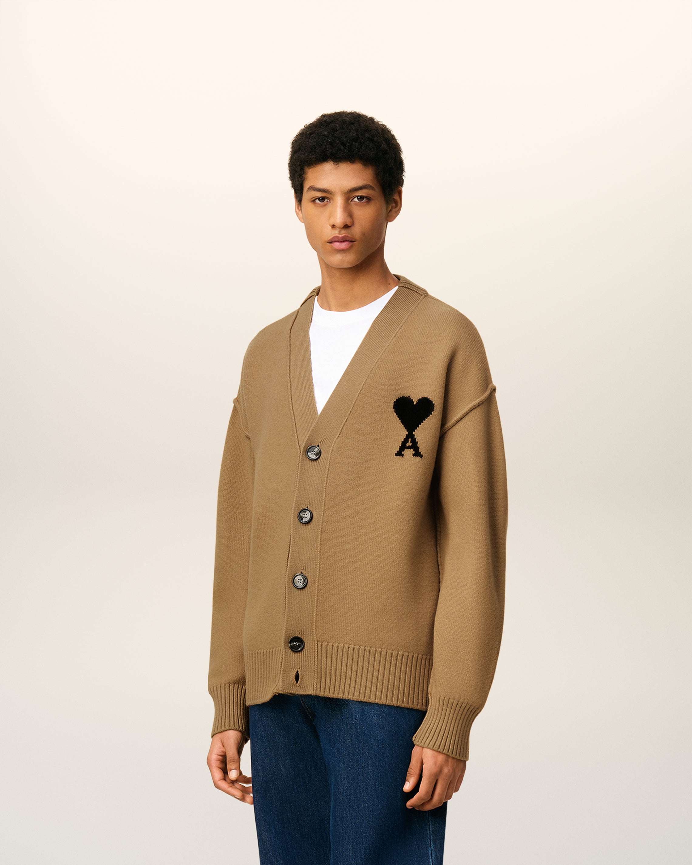 Cardigan Marron Ami De Coeur En Laine