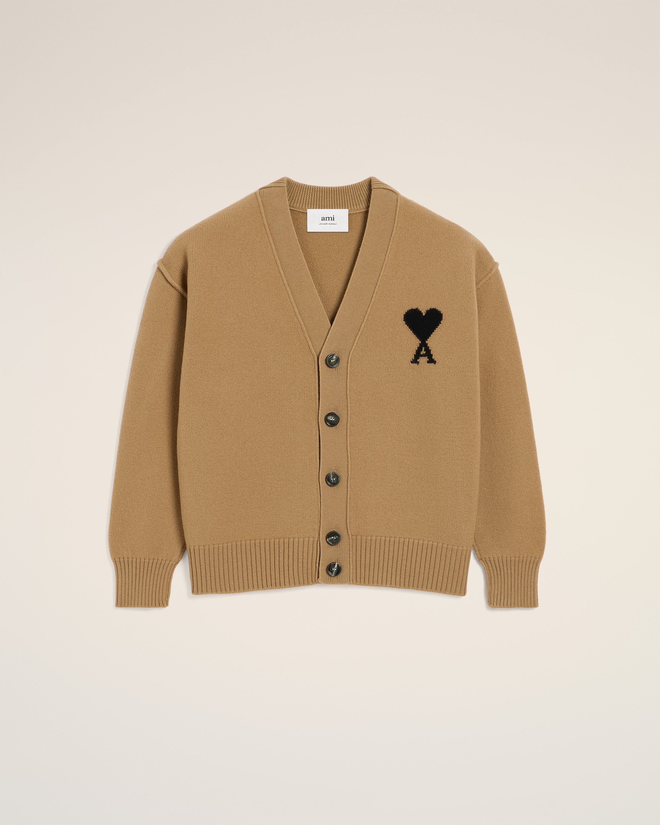 Cardigan Marron Ami De Coeur En Laine
