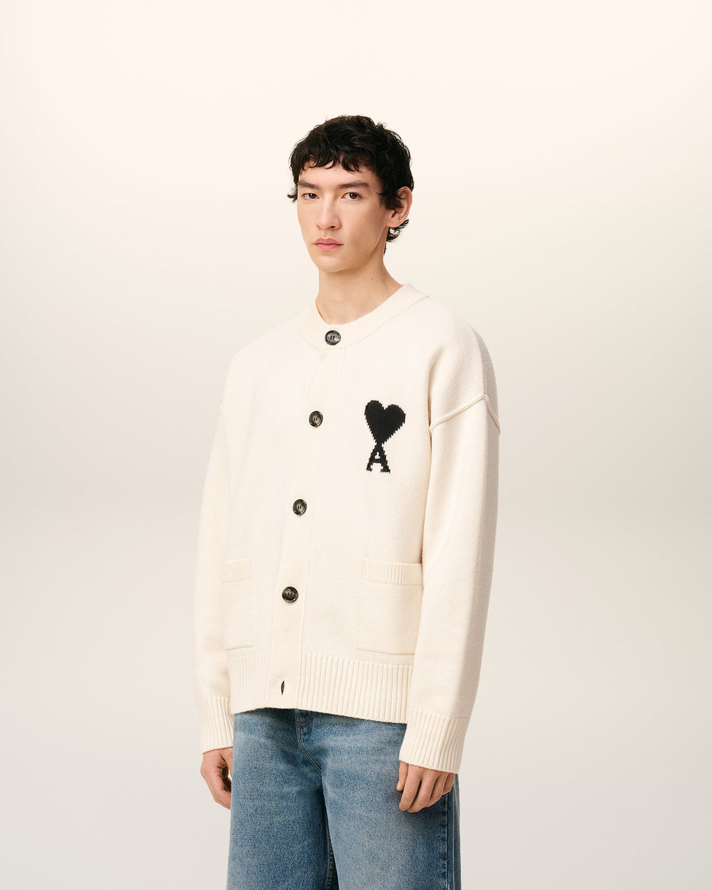 Cardigan Blanc Ami De Coeur En Laine