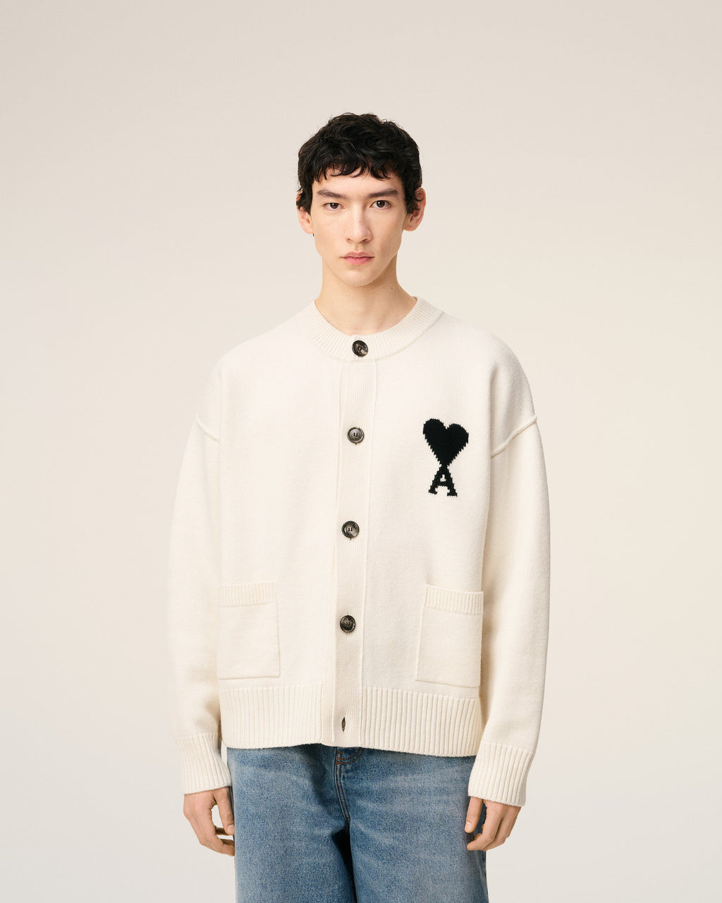 Cardigan Blanc Ami De Coeur En Laine