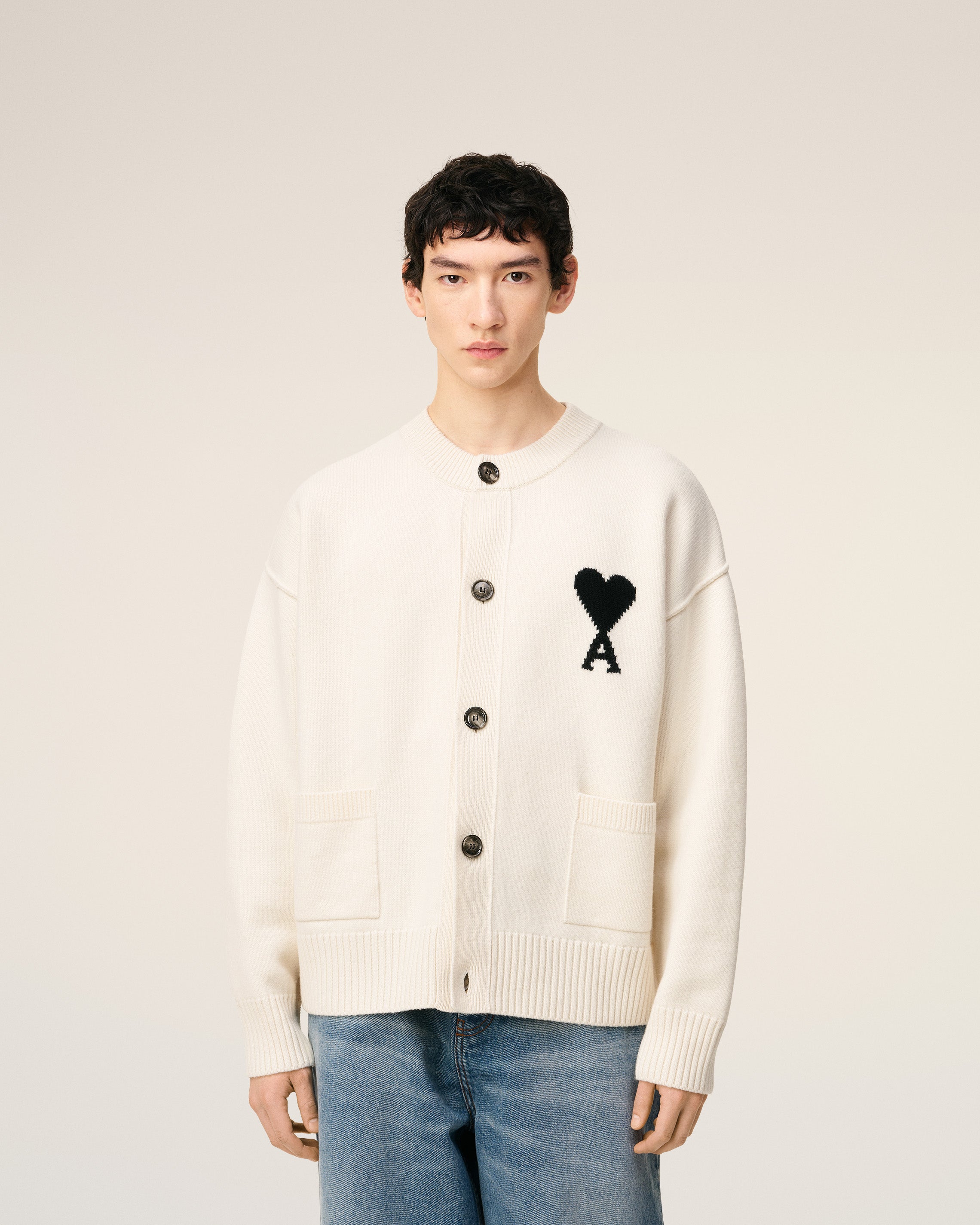 Cardigan Blanc Ami De Coeur En Laine