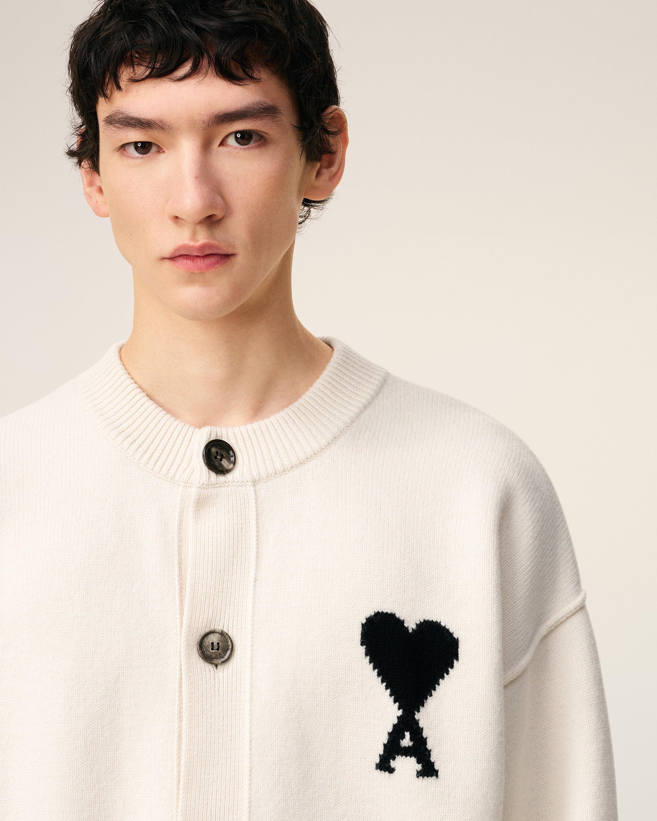 Cardigan Blanc Ami De Coeur En Laine