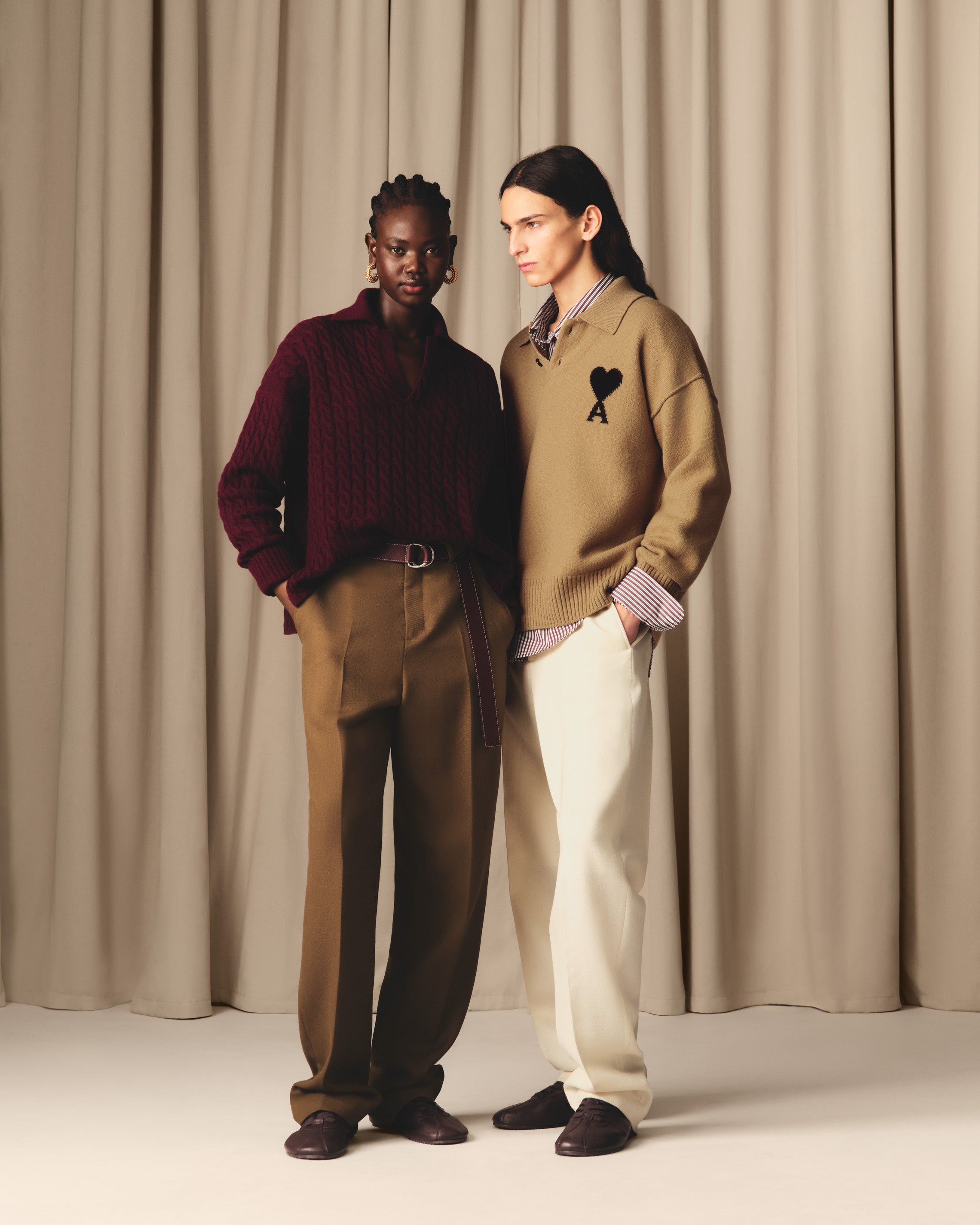 Polo Marron Ami De Coeur En Laine