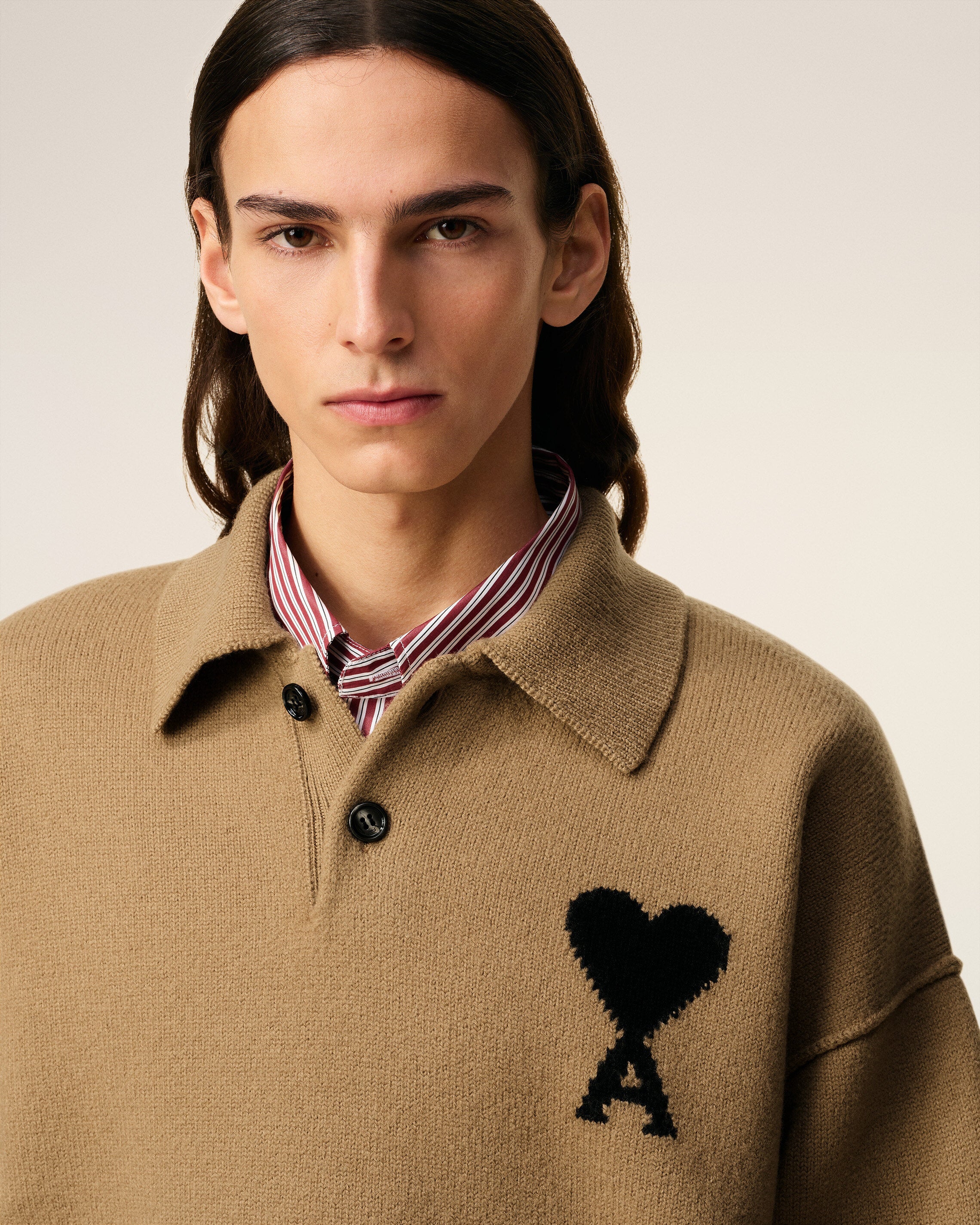 Polo Marron Ami De Coeur En Laine