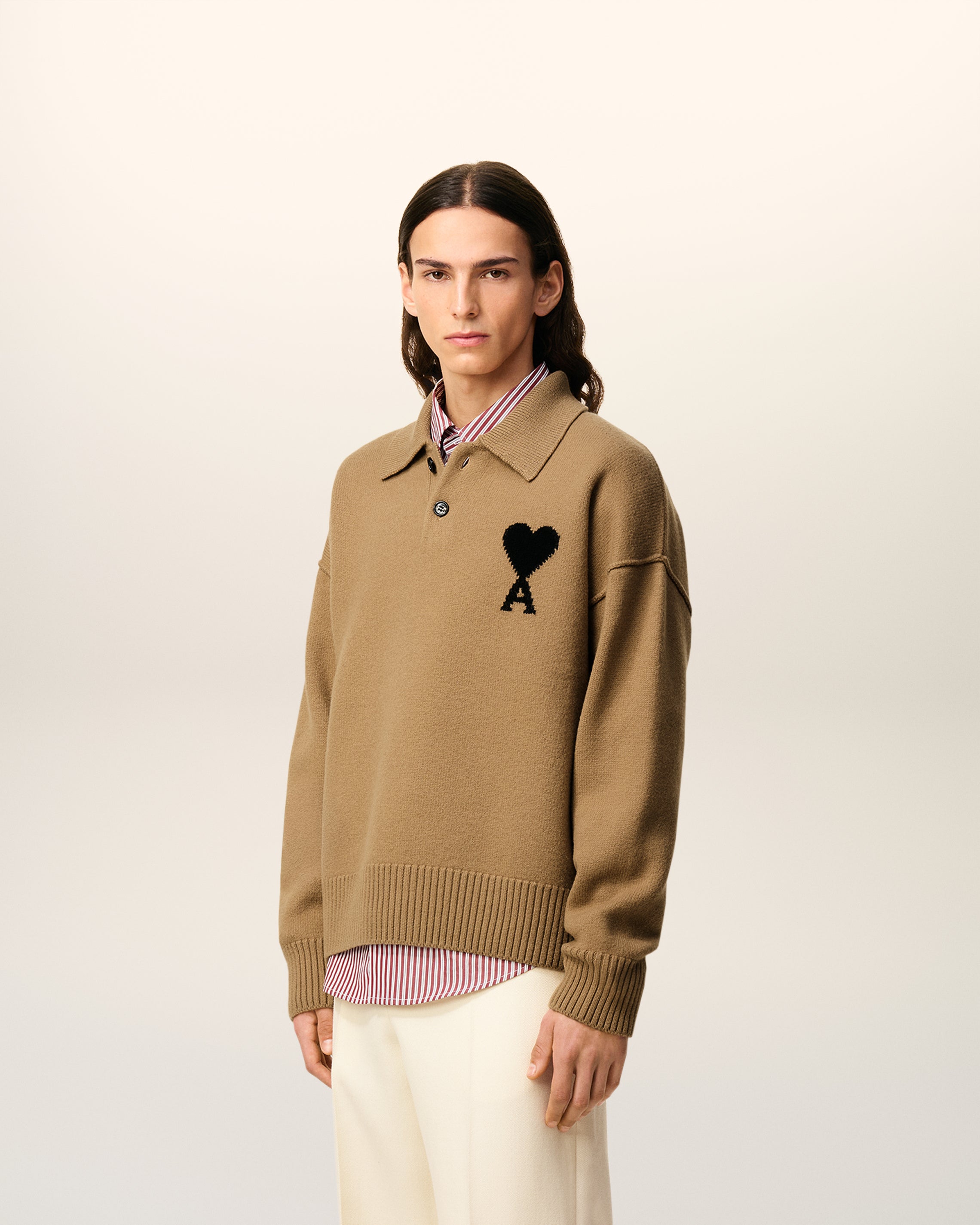 Polo Marron Ami De Coeur En Laine