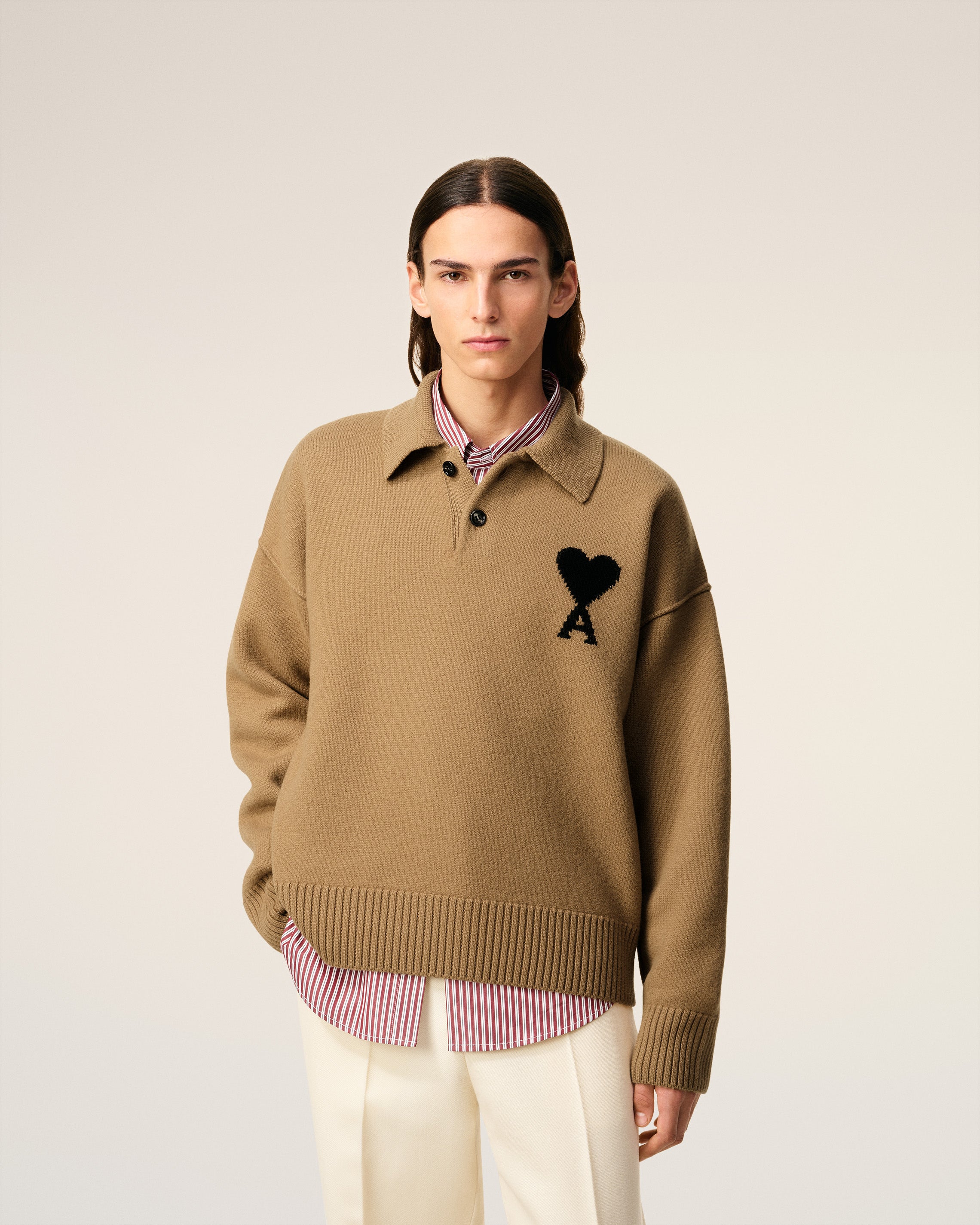 Polo Marron Ami De Coeur En Laine