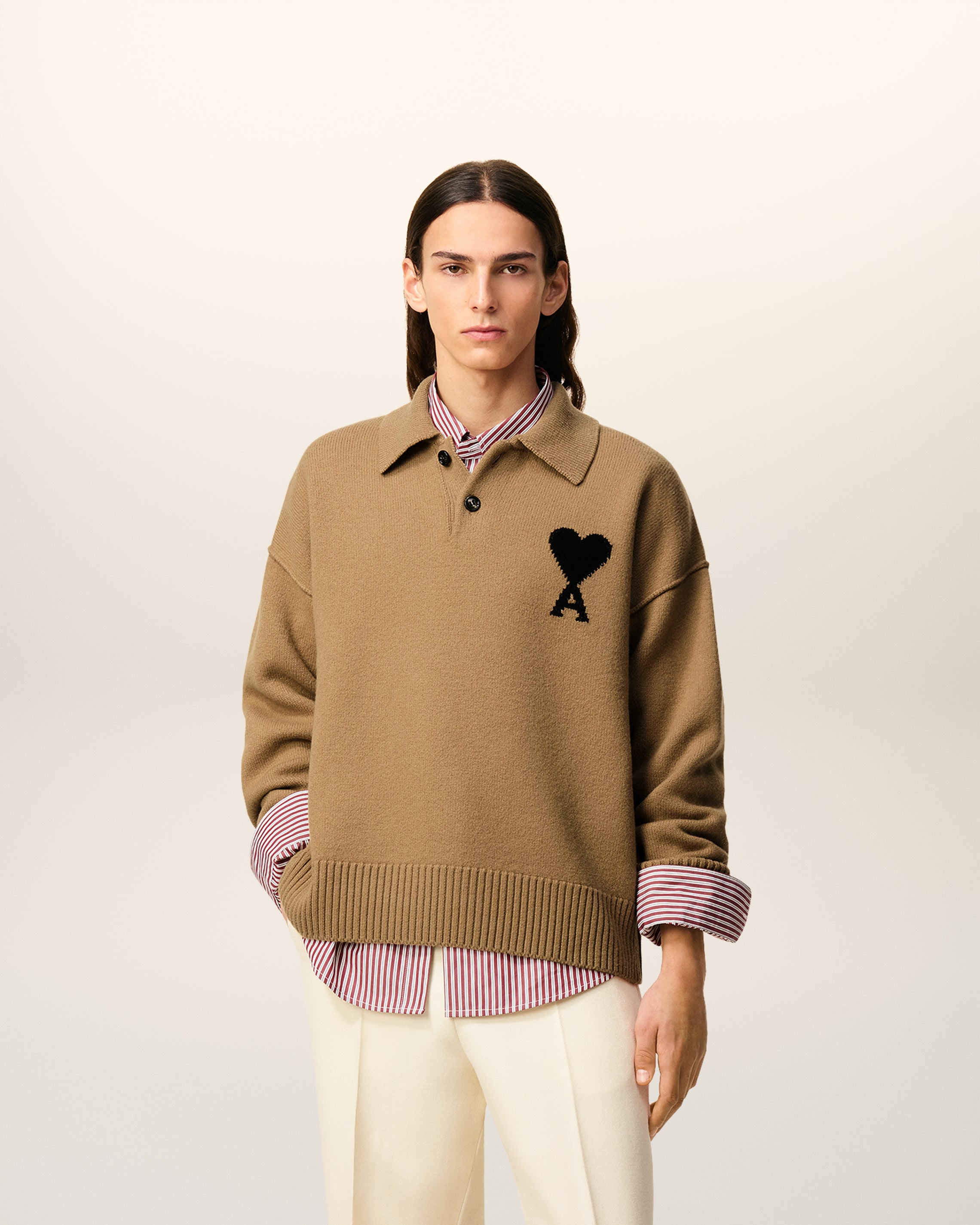 Polo Marron Ami De Coeur En Laine