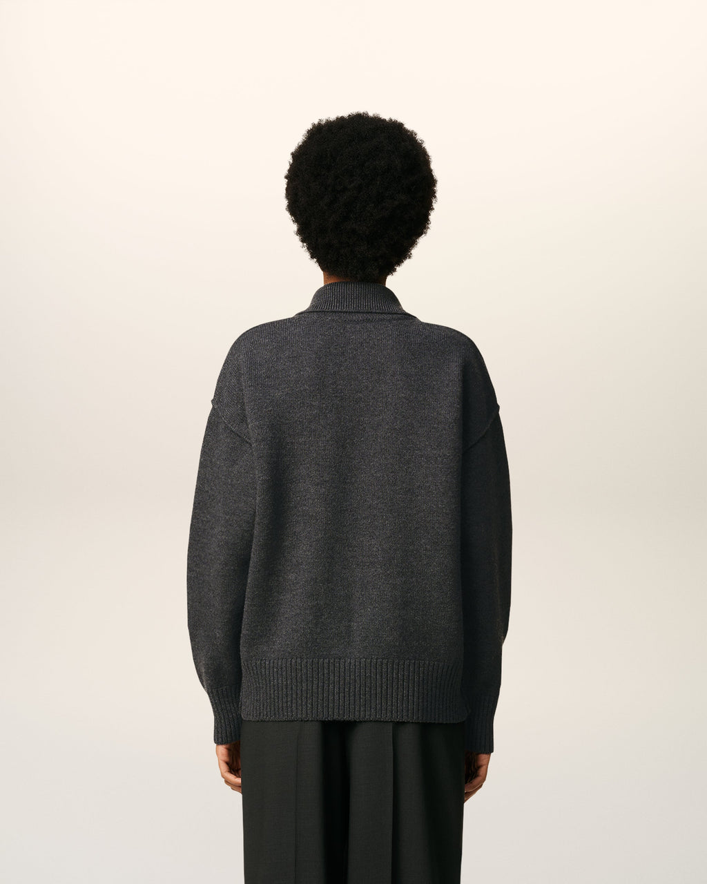 Polo Gris Ami De Coeur En Laine