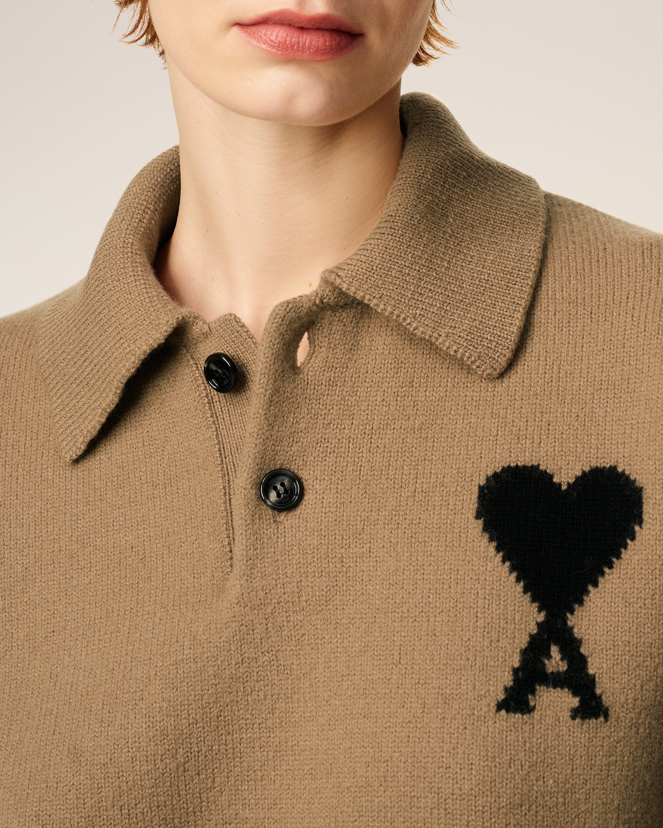 Polo Marron Ami De Coeur En Laine