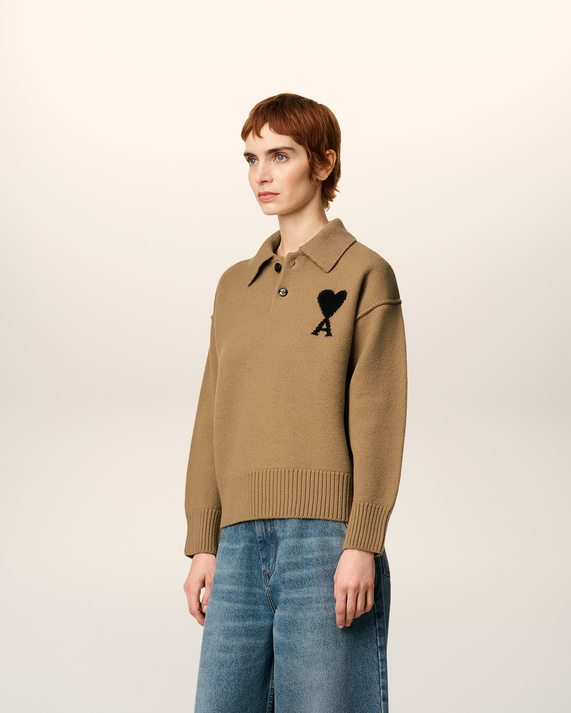 Polo Marron Ami De Coeur En Laine