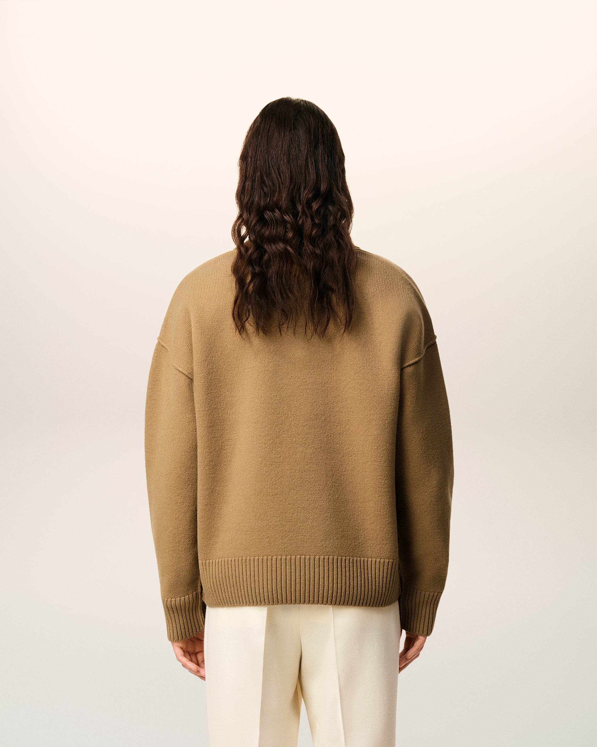 Polo Marron Ami De Coeur En Laine