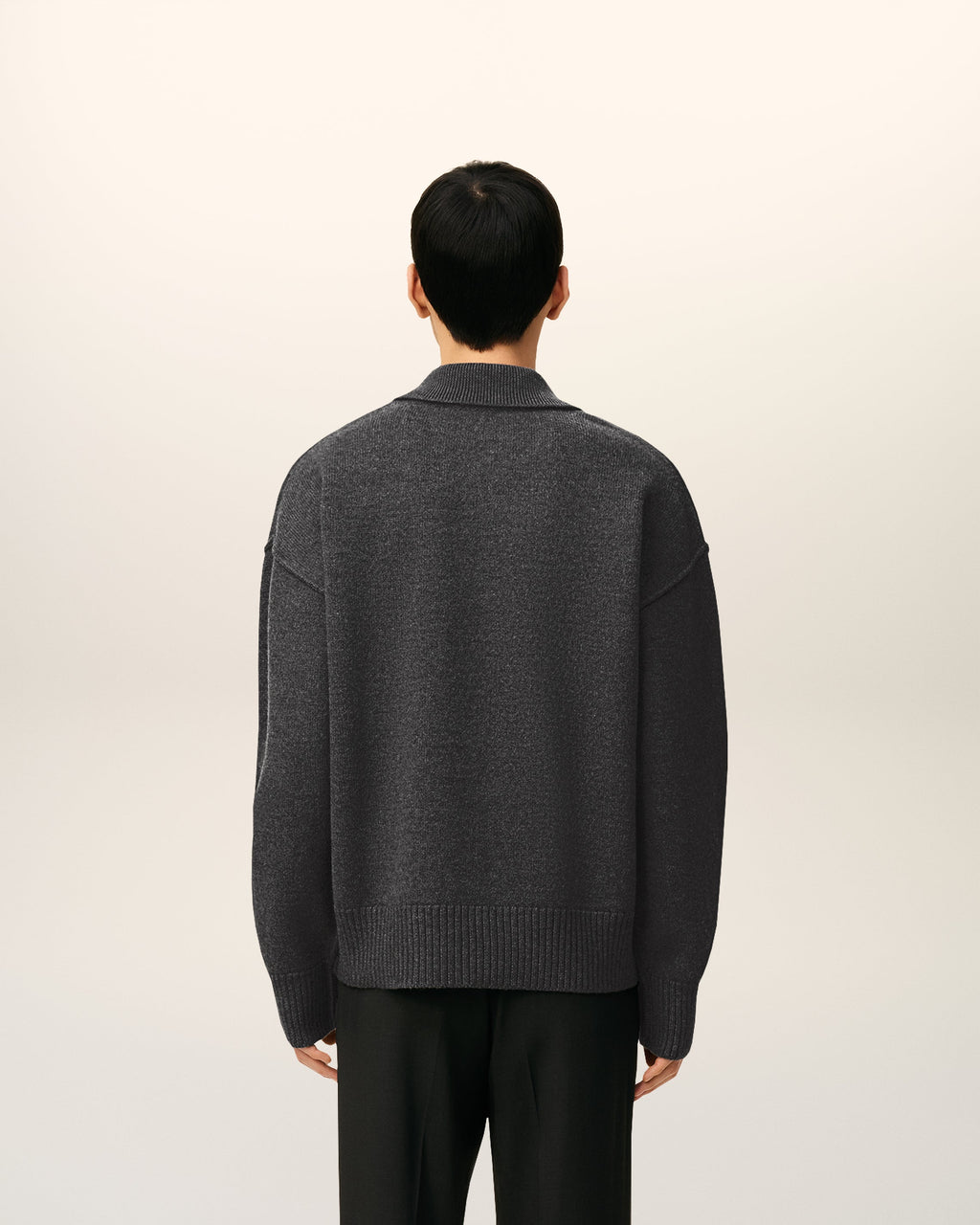 Polo Gris Ami De Coeur En Laine